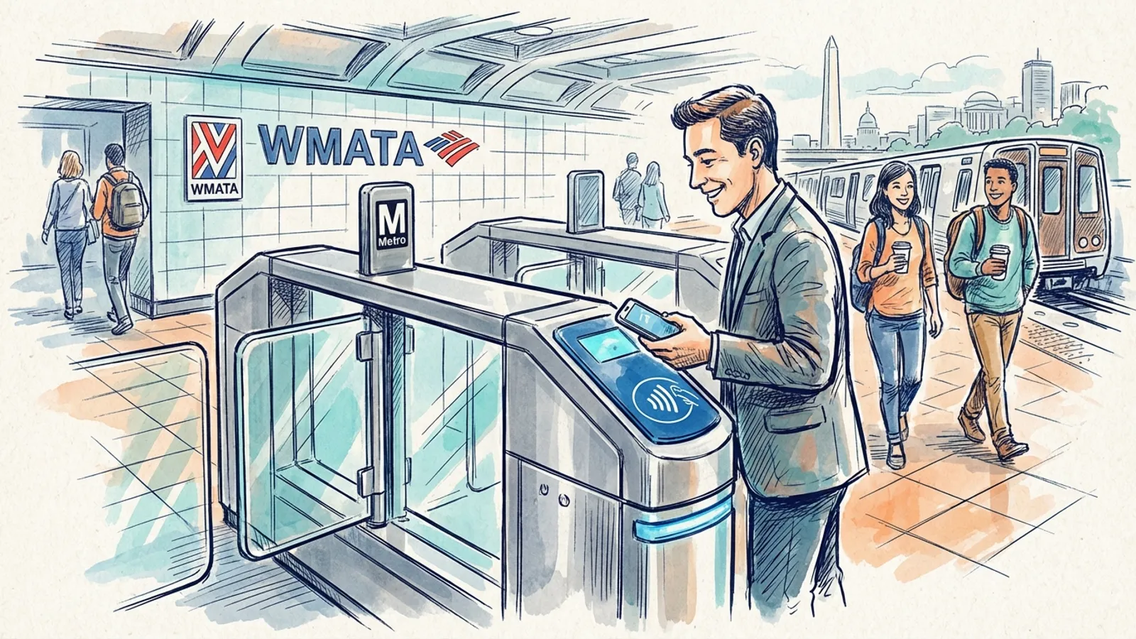 DC-Maryland-Virginia Metro Tap Payments Hit 7.4M Trips