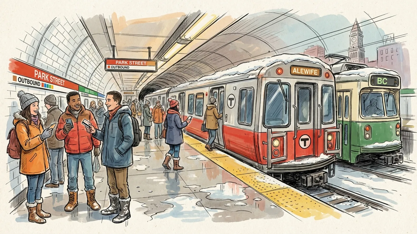 Boston MBTA Preps for Cold — Crews Work to Keep Transit Moving