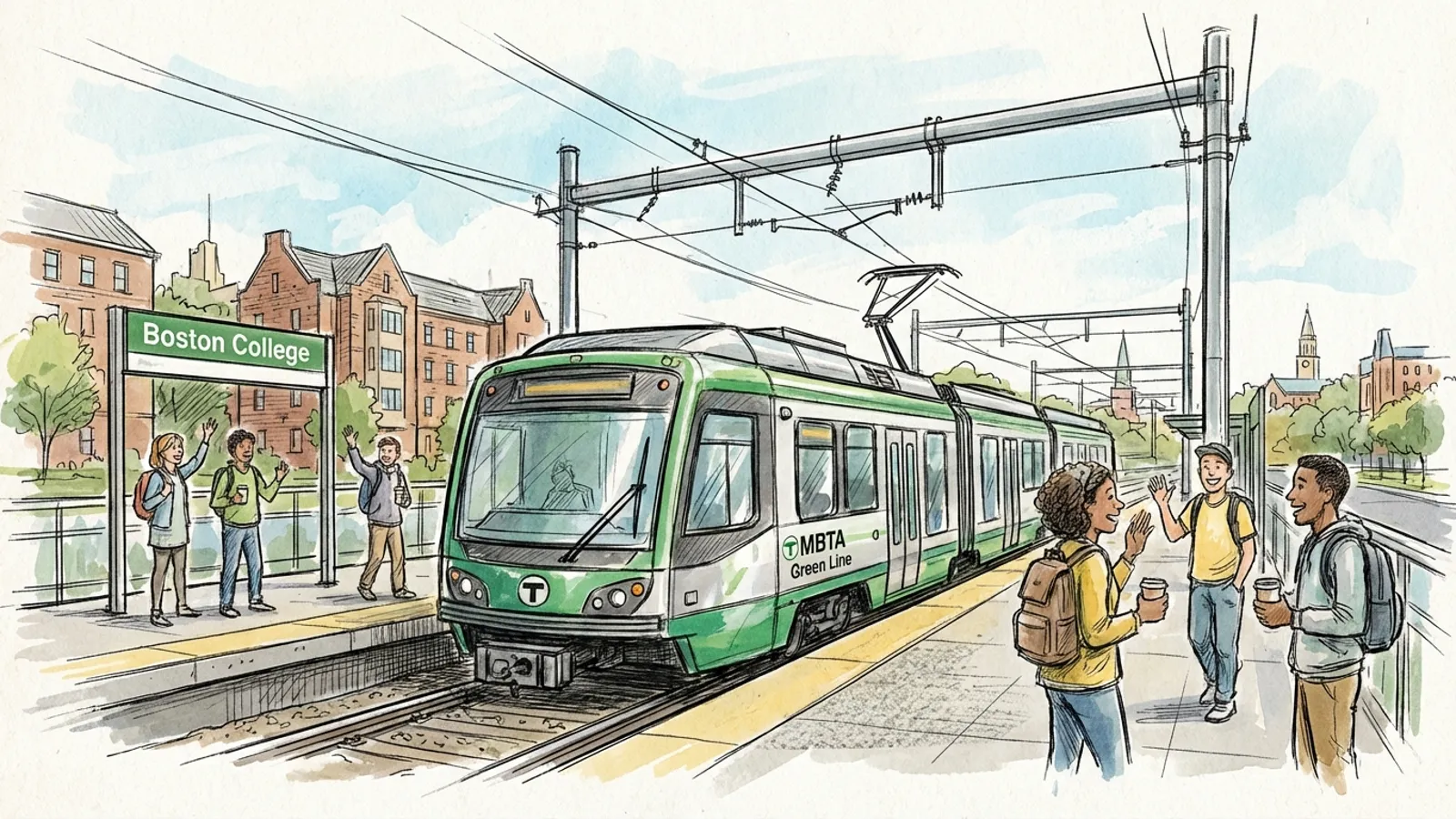 Boston Green Line Restored After Swift Wire Repairs