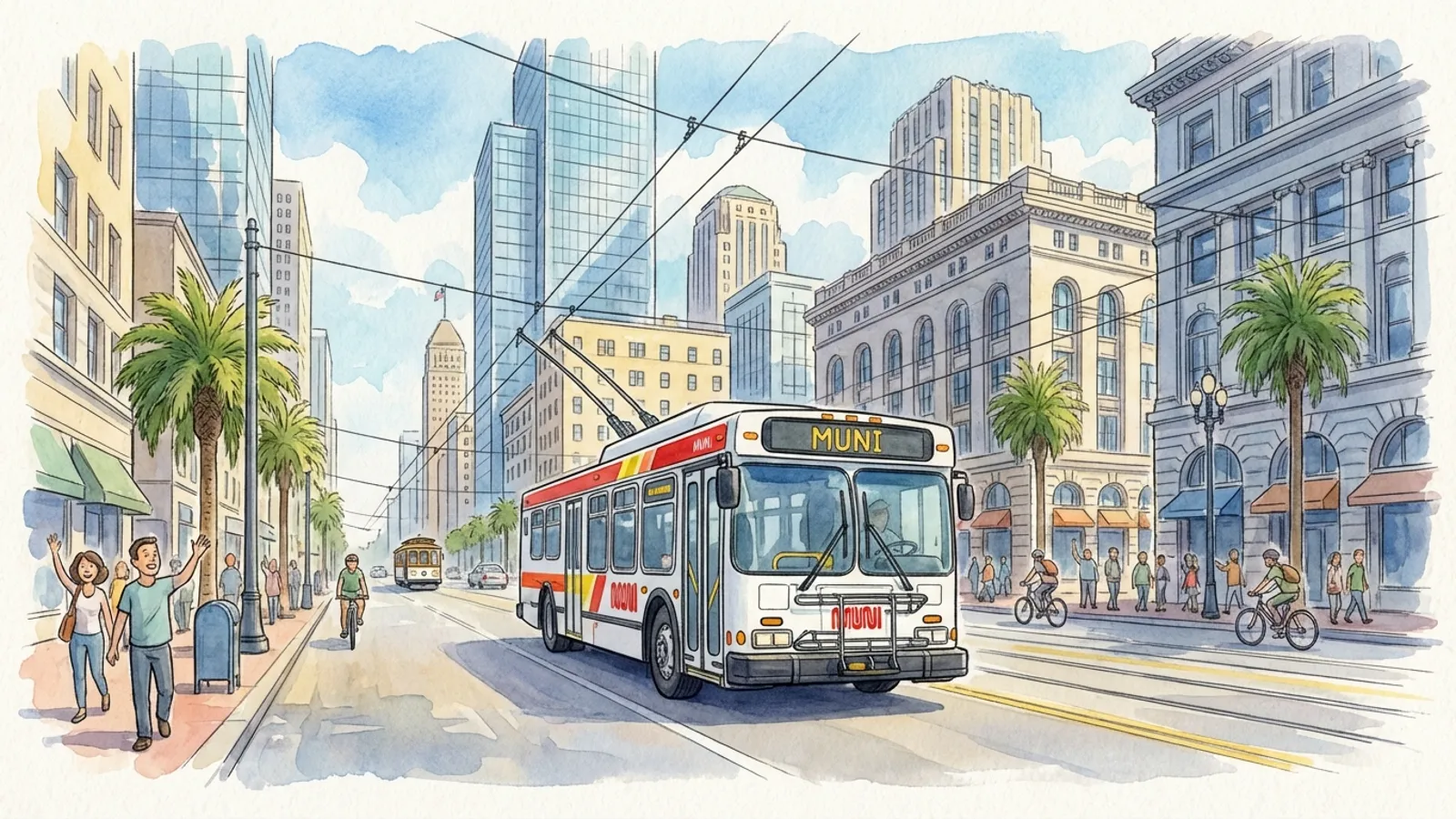 SF Market Street Bus Service Restored After Disruption