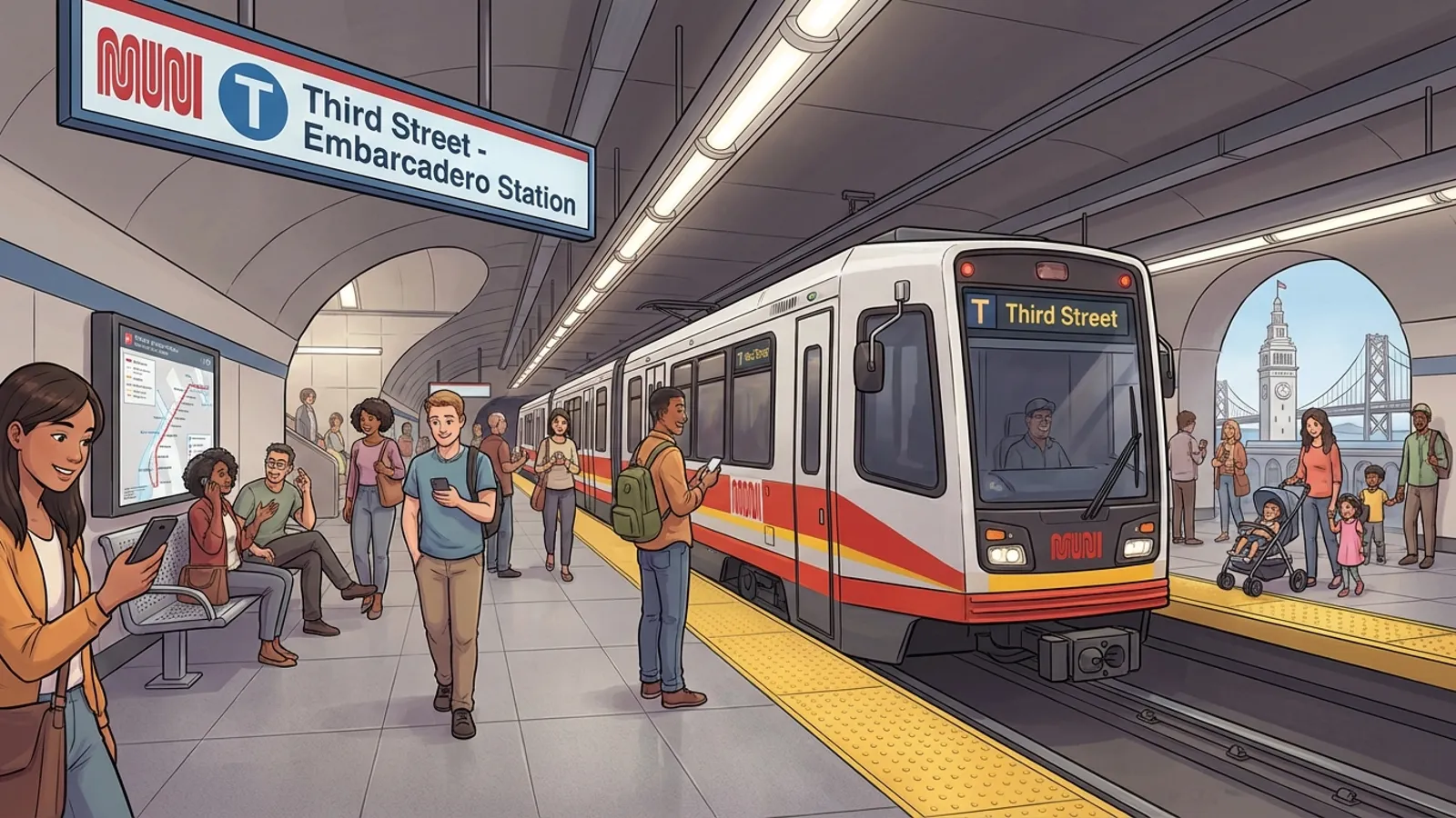 SF T Third Line Back on Track After Brief Delay