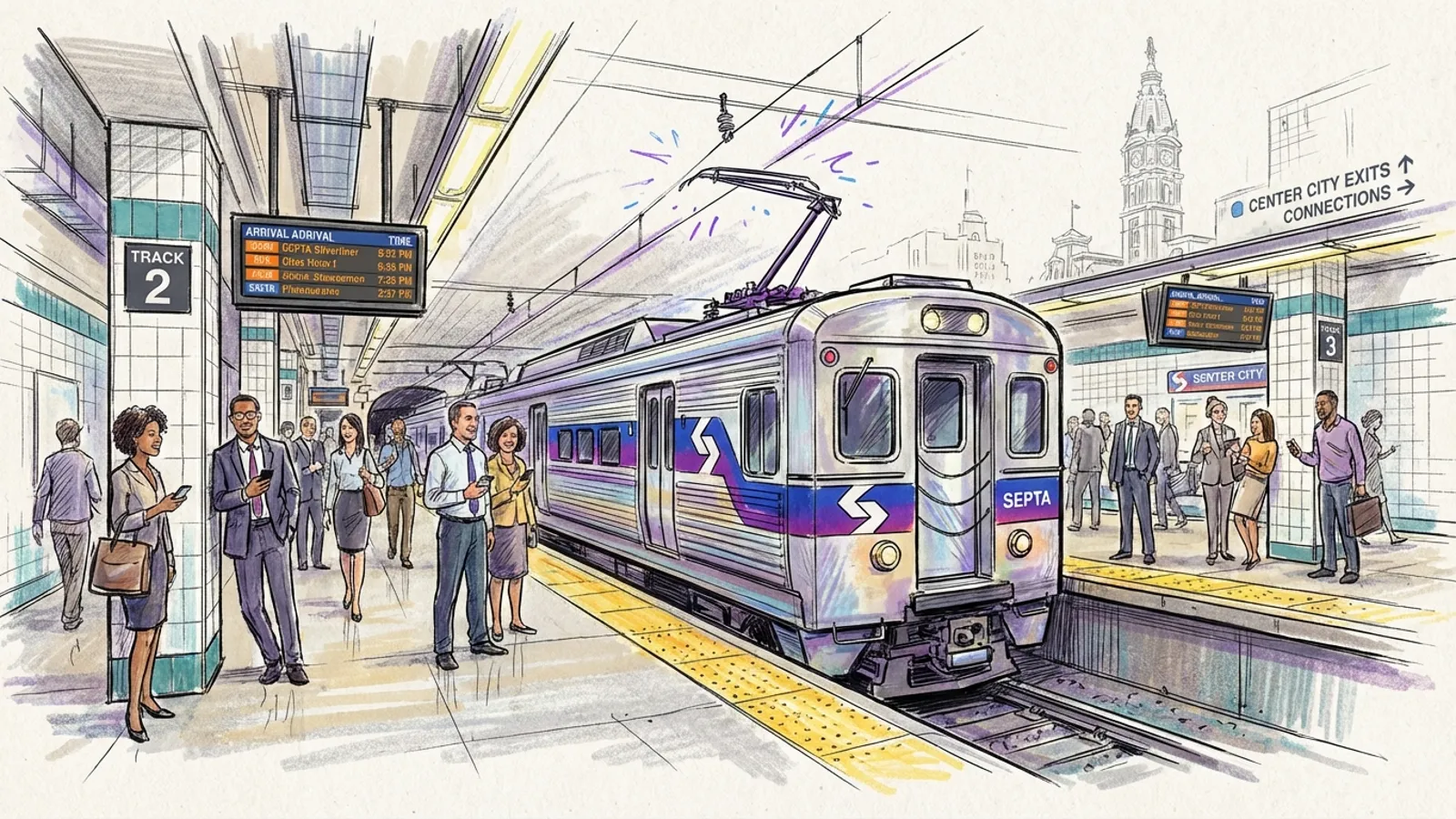 Philadelphia Commuters Adapt as SEPTA Works Through Delay