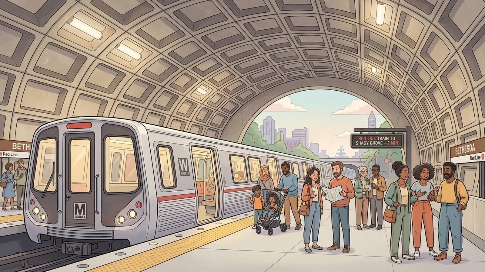 Red Line Adapts After Medical Emergency in Bethesda