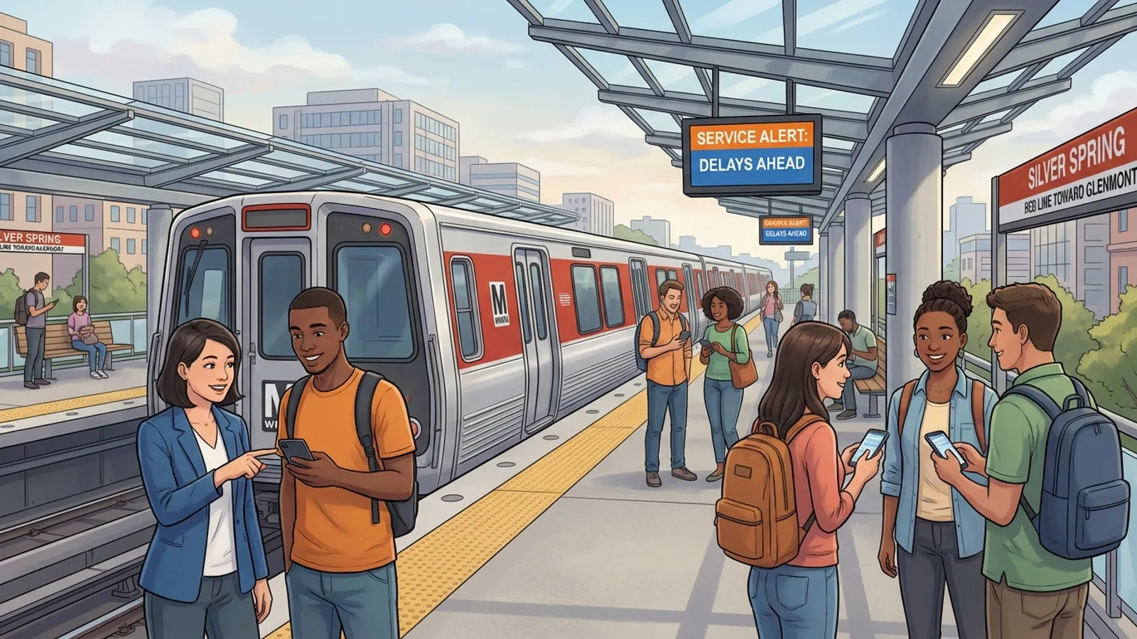 DC-Maryland-Virginia Red Line Adapts to Single Track