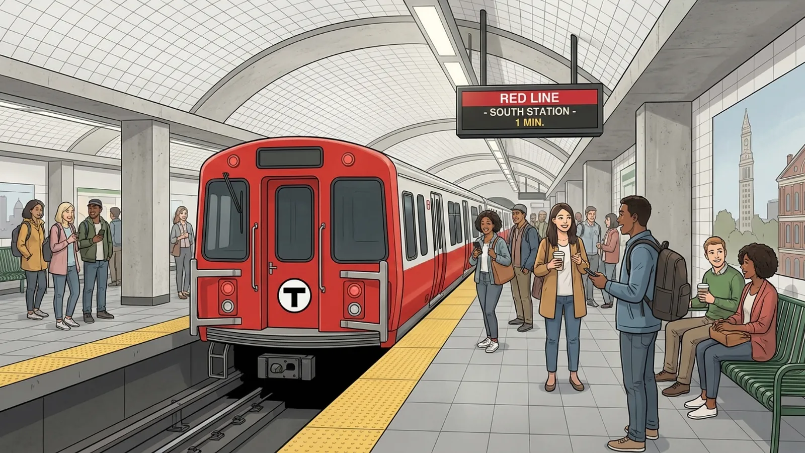 Boston Red Line Resumes Service After Quick Fix