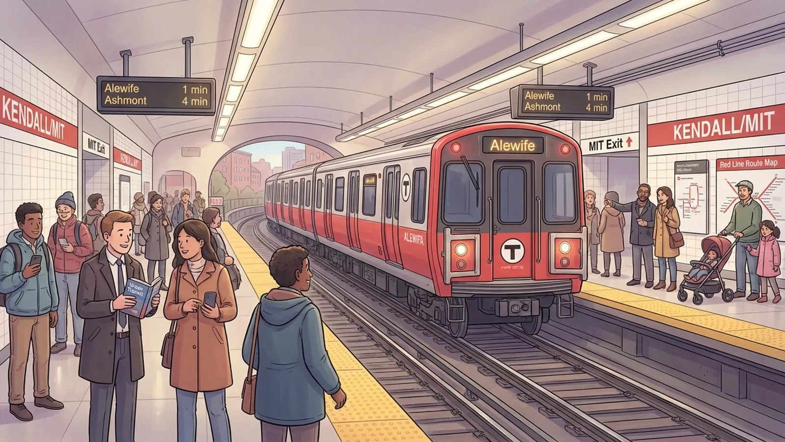 Boston Red Line Adapts to Safety Incident at Kendall