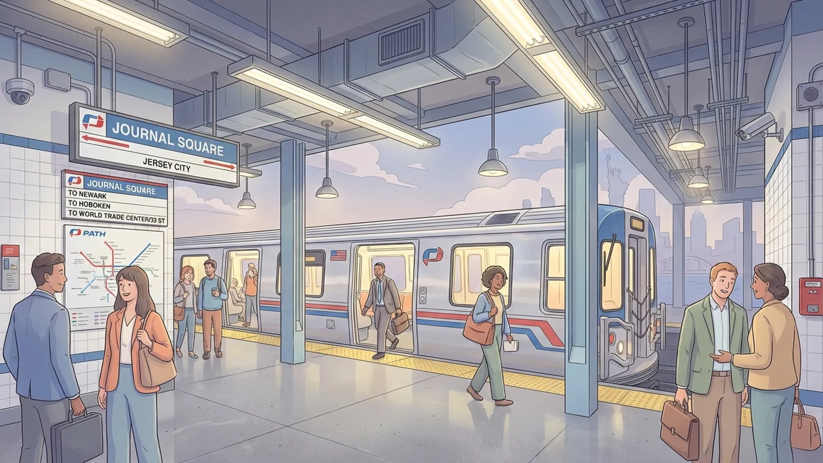 NYC PATH Keeps Journal Square Open During Nightly Cleaning