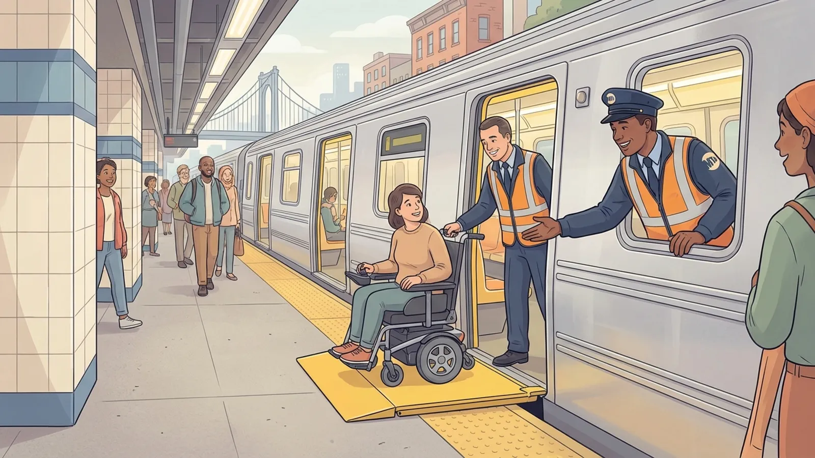 NYC Transit Bridge Plates Help Riders Board Safely