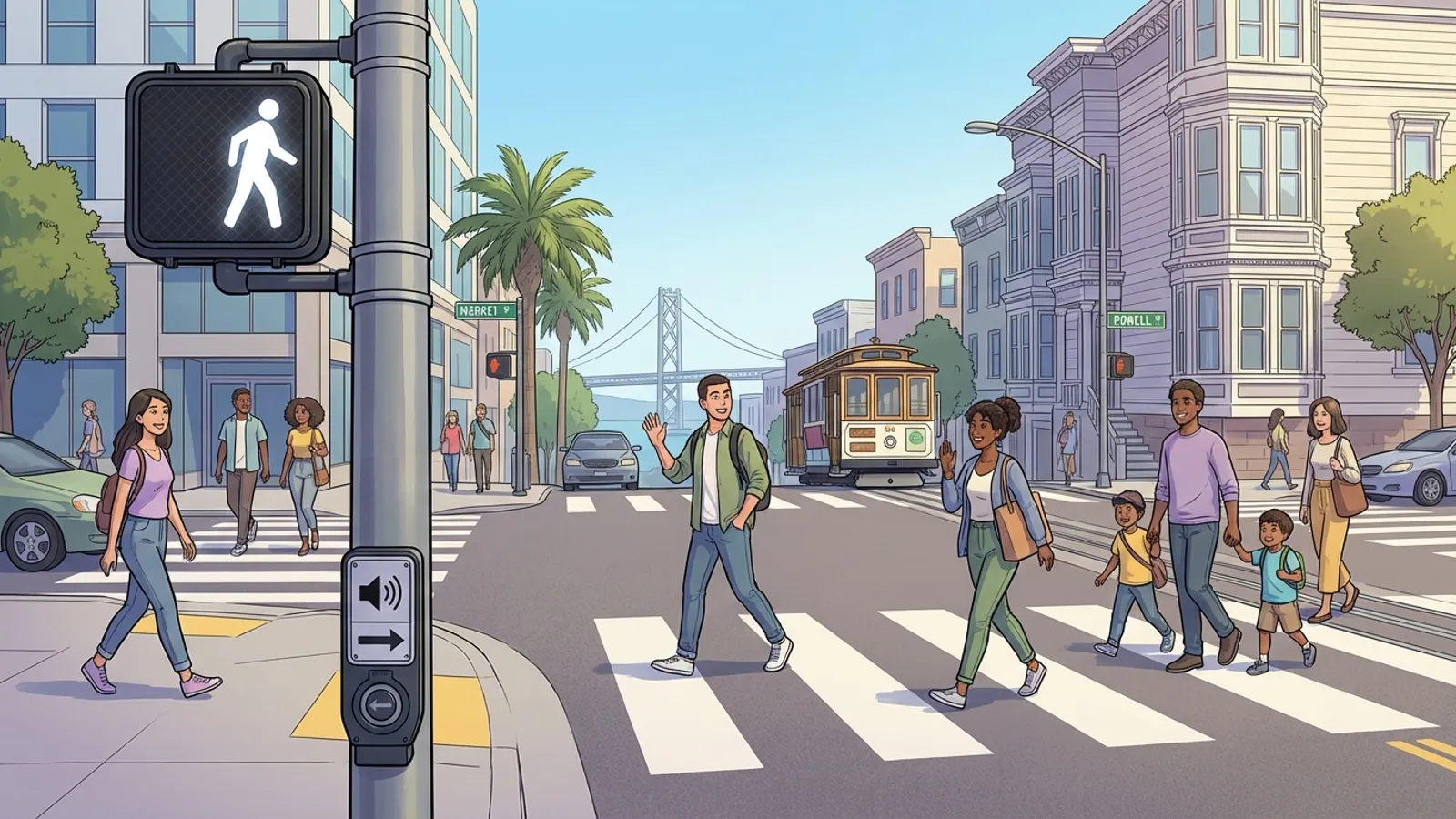 SF Bay Area Tailors Crossing Times for Safer Streets