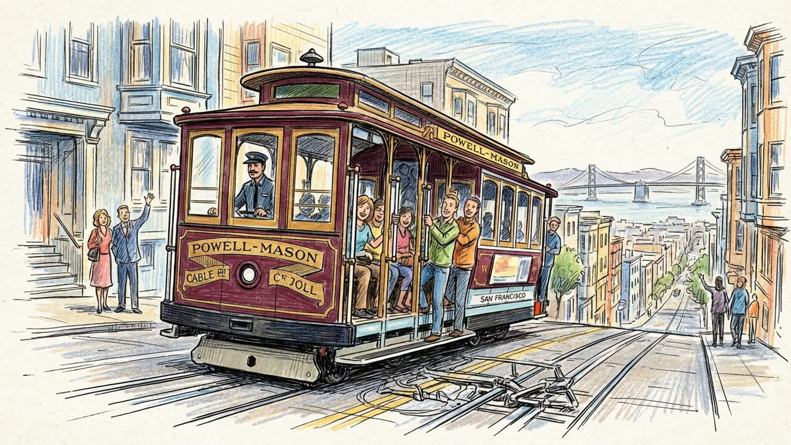 SF Cable Car Halted, Service Quickly Restored