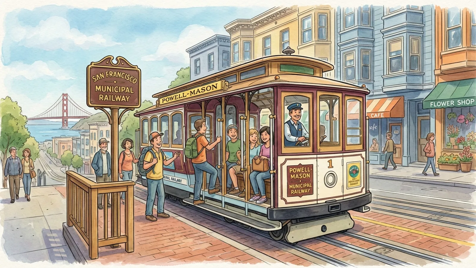 SF Cable Car Back on Track After Brief Delay