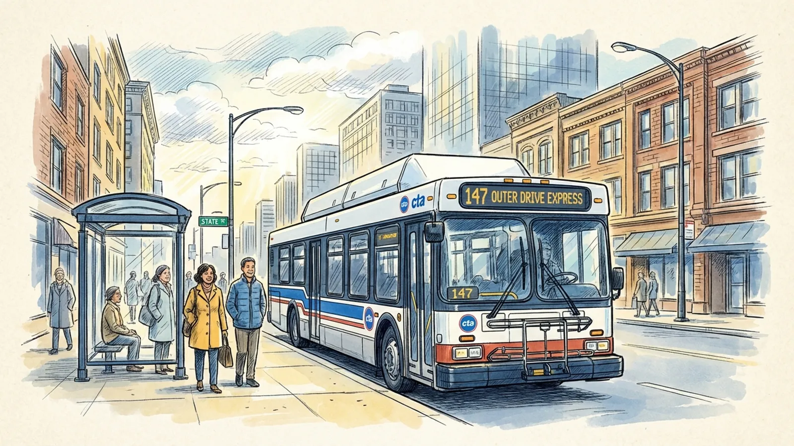 Chicago CTA Route 120 Adapts Morning Service