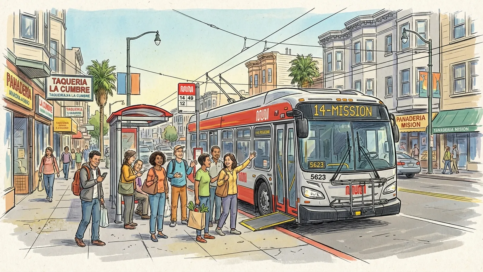SF Muni Restores Service on Mission Street