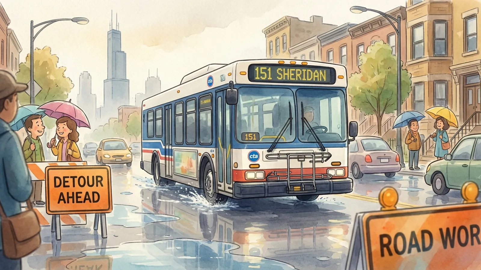 Chicago Flooding Spurs Quick CTA Detour Solution
