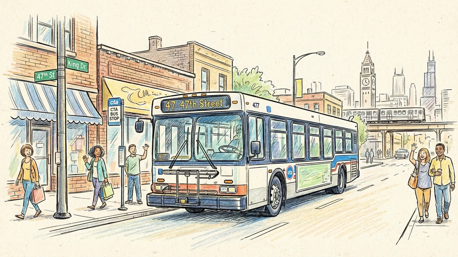 Chicago CTA Route 47 Adapts to Temporary Detour