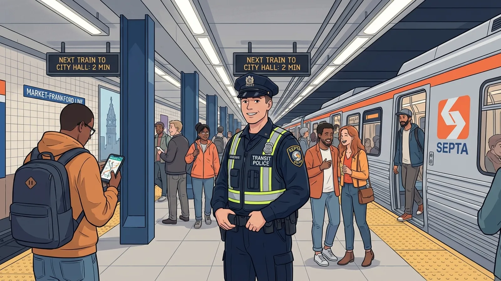 Philadelphia Honors Transit Police Keeping Riders Safe