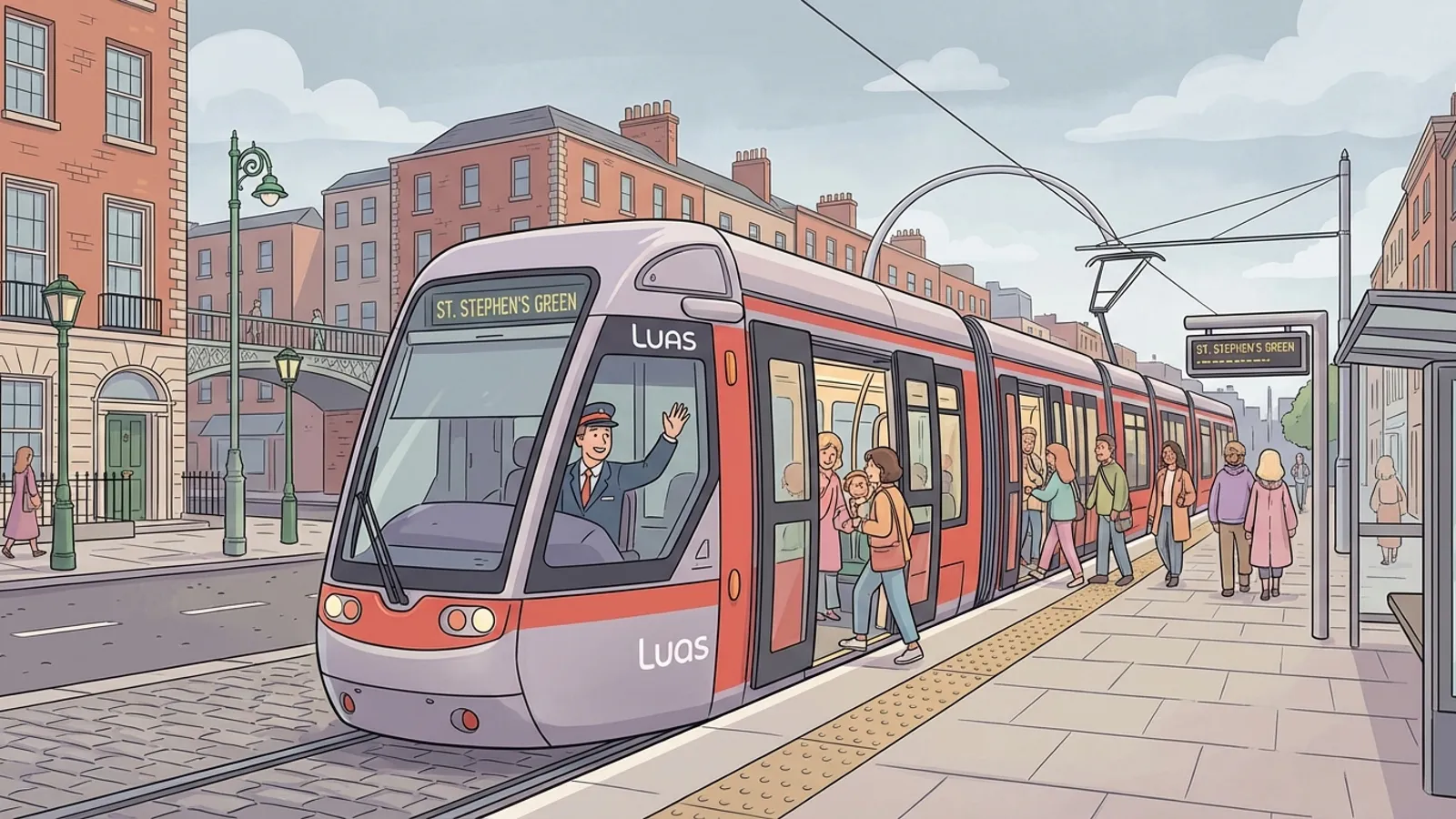 Dublin's Luas Red Line Resumes Full Service