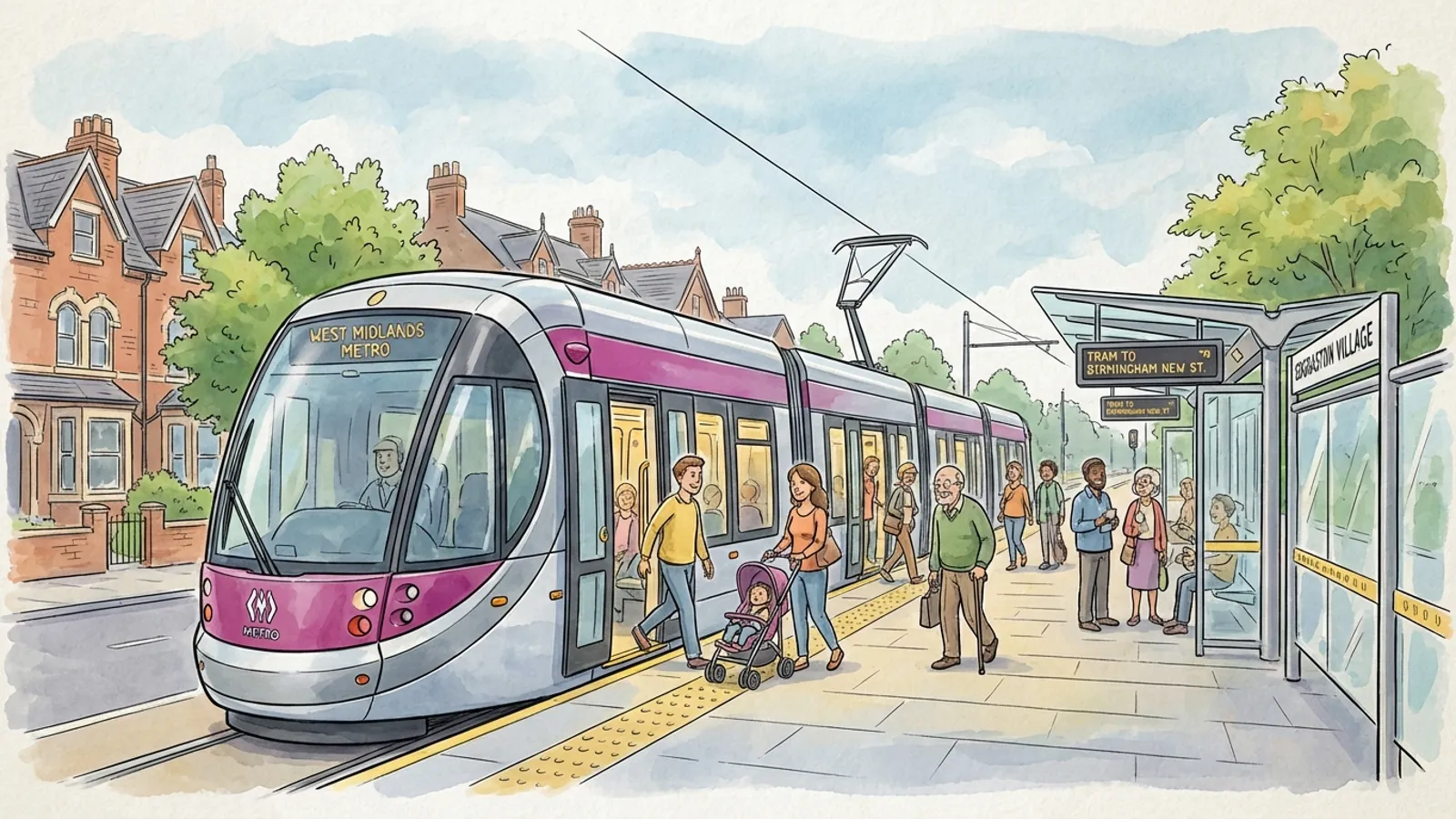 West Midlands Metro Restores Edgbaston Village Service