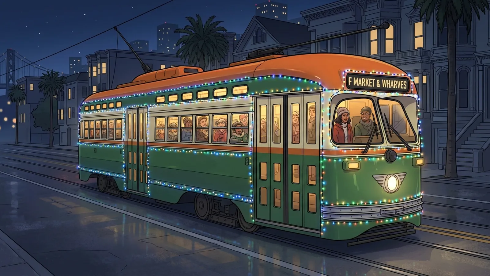 SF Muni Brings Free Holiday Cheer to Riders