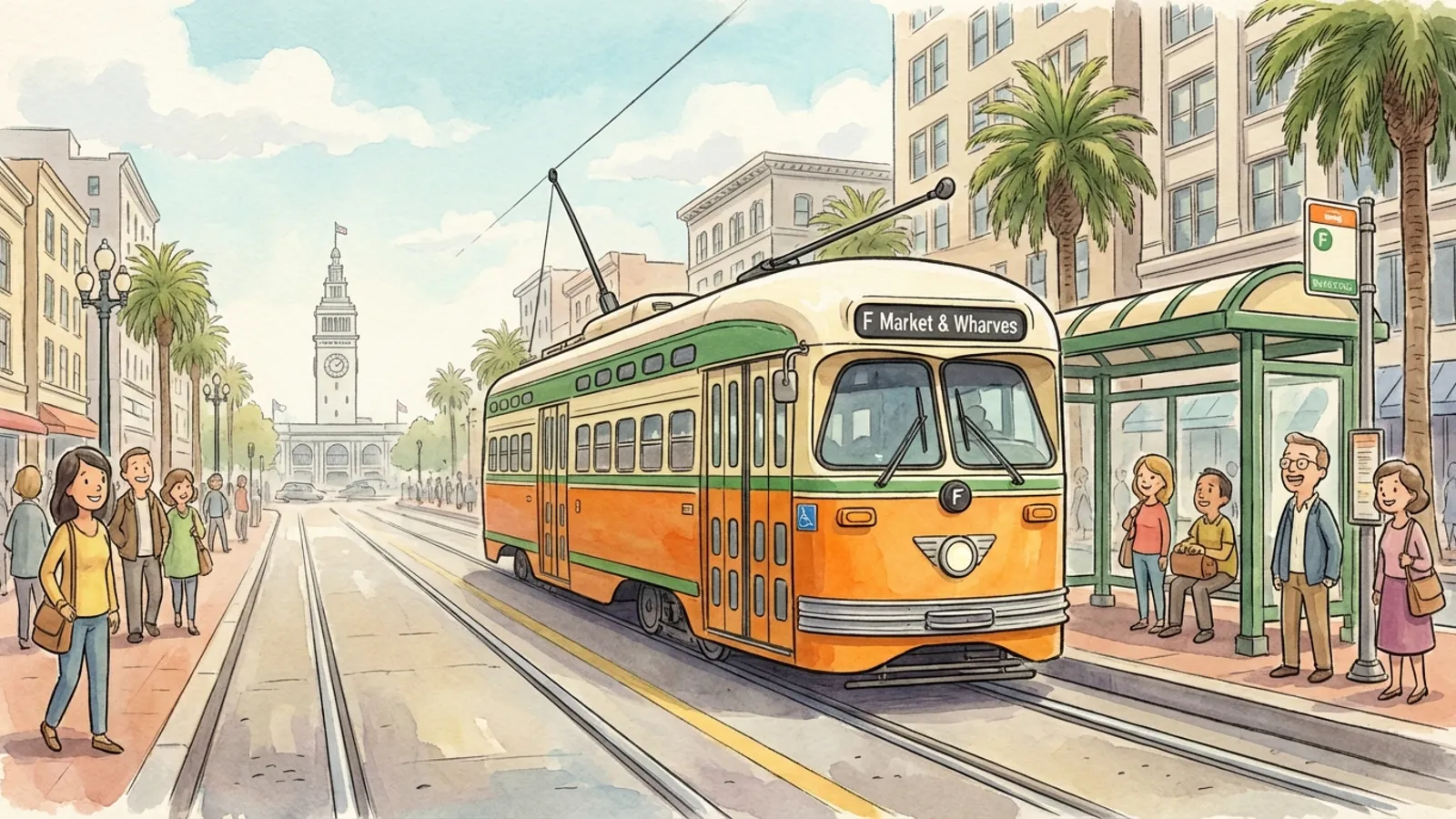 SF's Historic F Market Streetcar Returns to Service