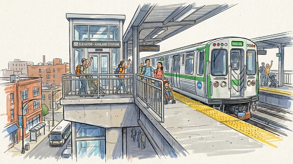 Chicago CTA Works to Restore Ashland Station Access