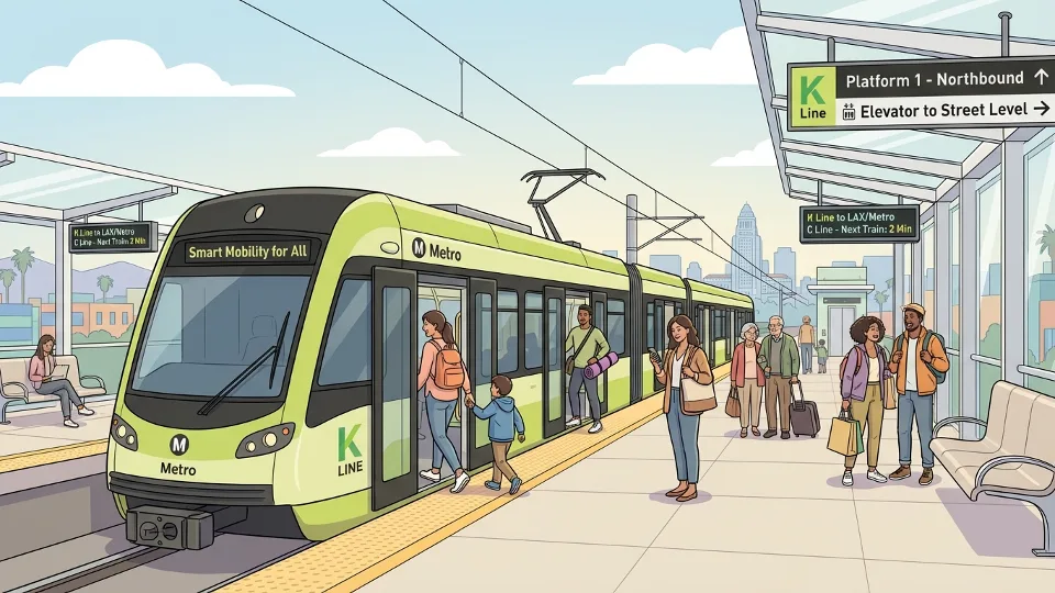 LA Metro K Line Opens Access to MLK Day Parade