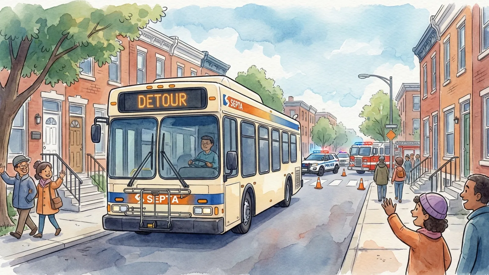 Philadelphia Fire Disrupts Transit — Service Resuming