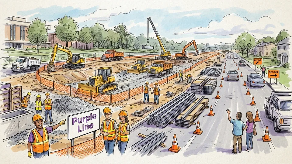 Purple Line Work Brings New Transit to DC-Maryland-Virginia