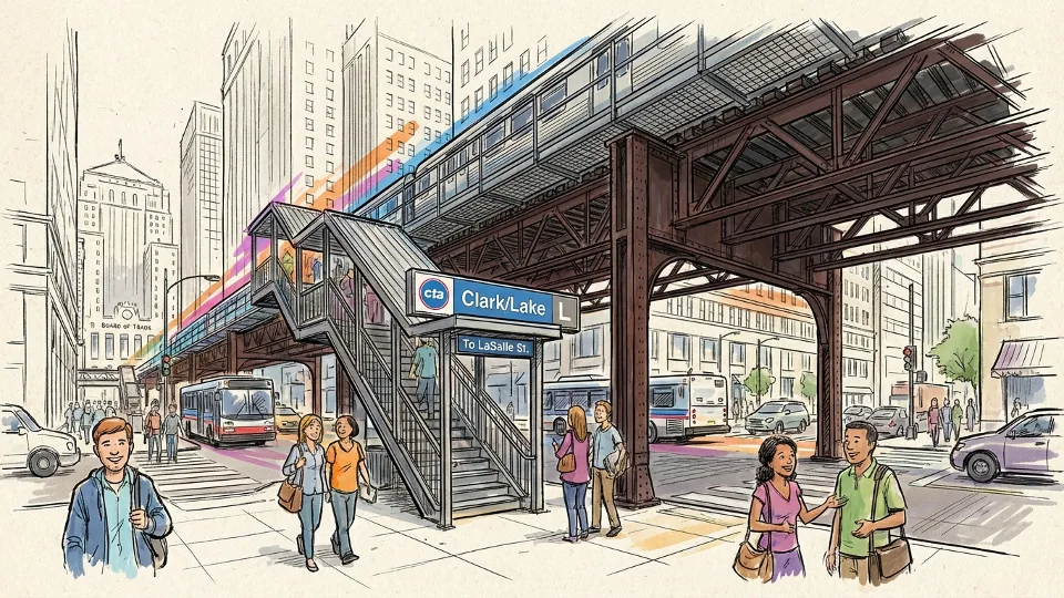 Chicago CTA Works to Restore Clark/Lake Access