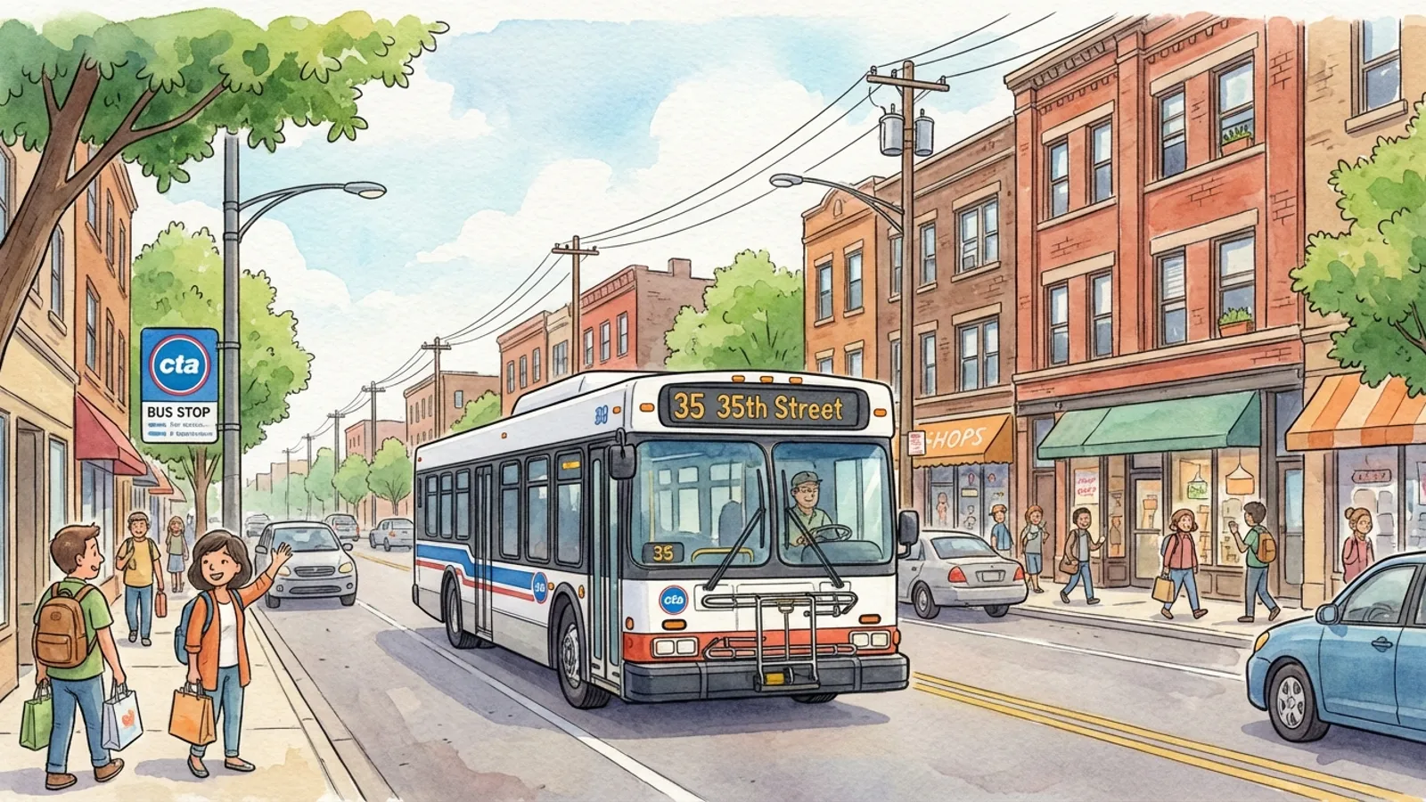 Chicago Bus 35 Reroutes — Riders Adapt on South Side