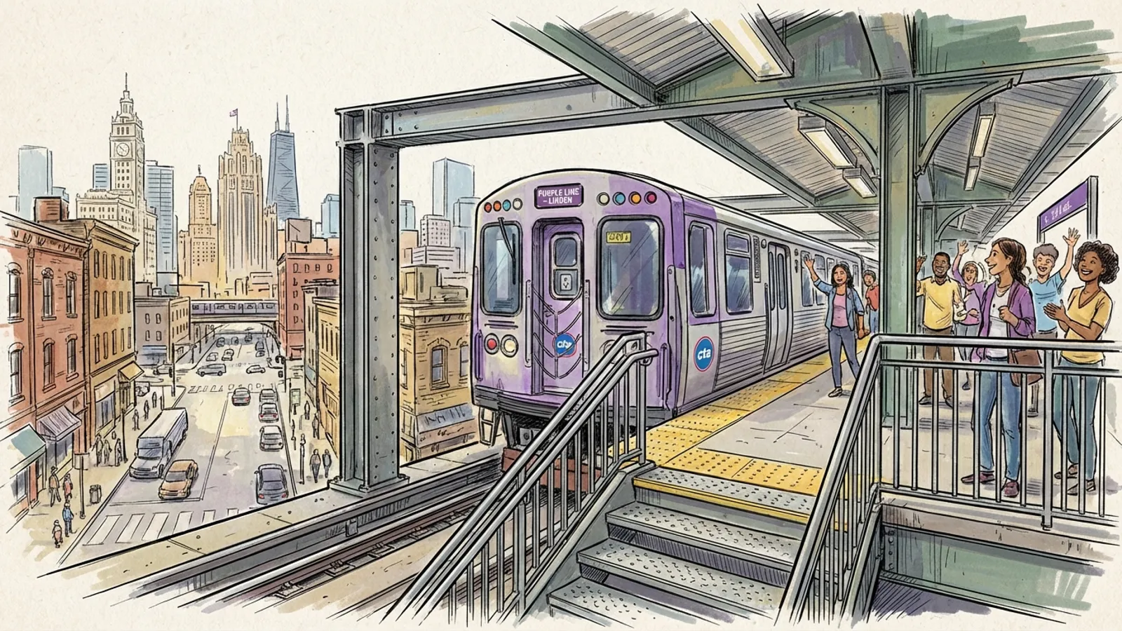 Chicago Purple Line Elevator Down, Repairs Underway