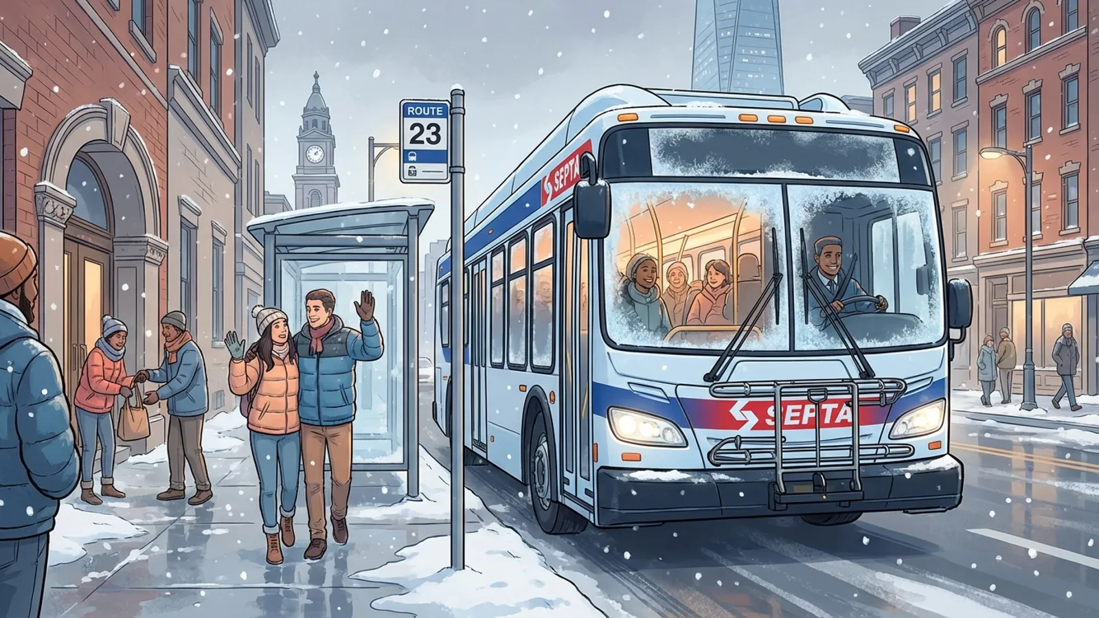 Philadelphia Transit Adapts to Monday Cold Snap