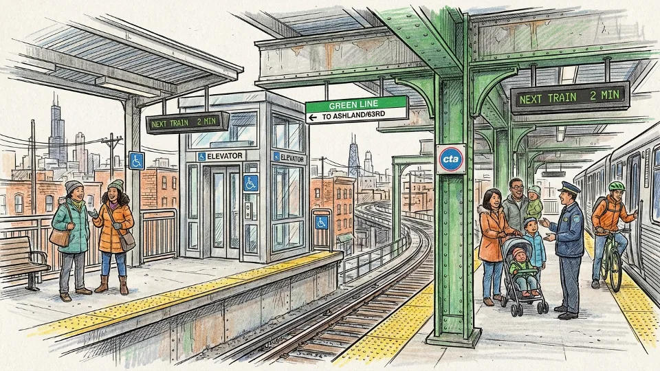 Chicago CTA Works to Restore King Drive Access