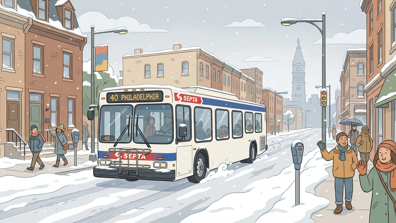 Philadelphia Transit Adapts as Snow Tests System