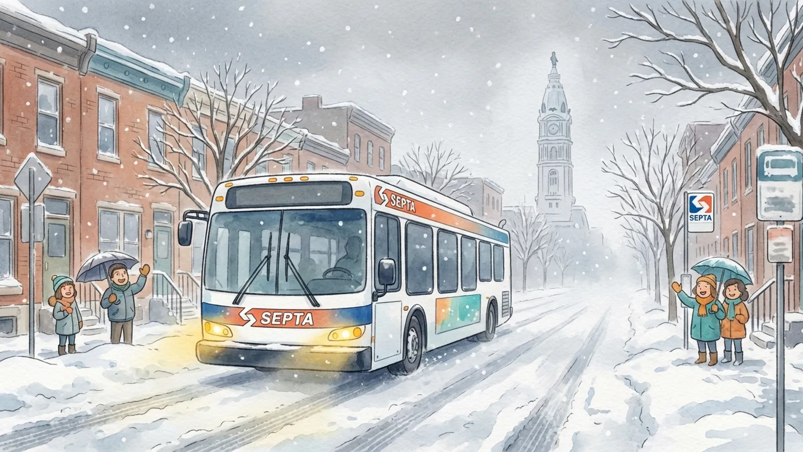 Philadelphia Transit Adapts as Winter Weather Tests System