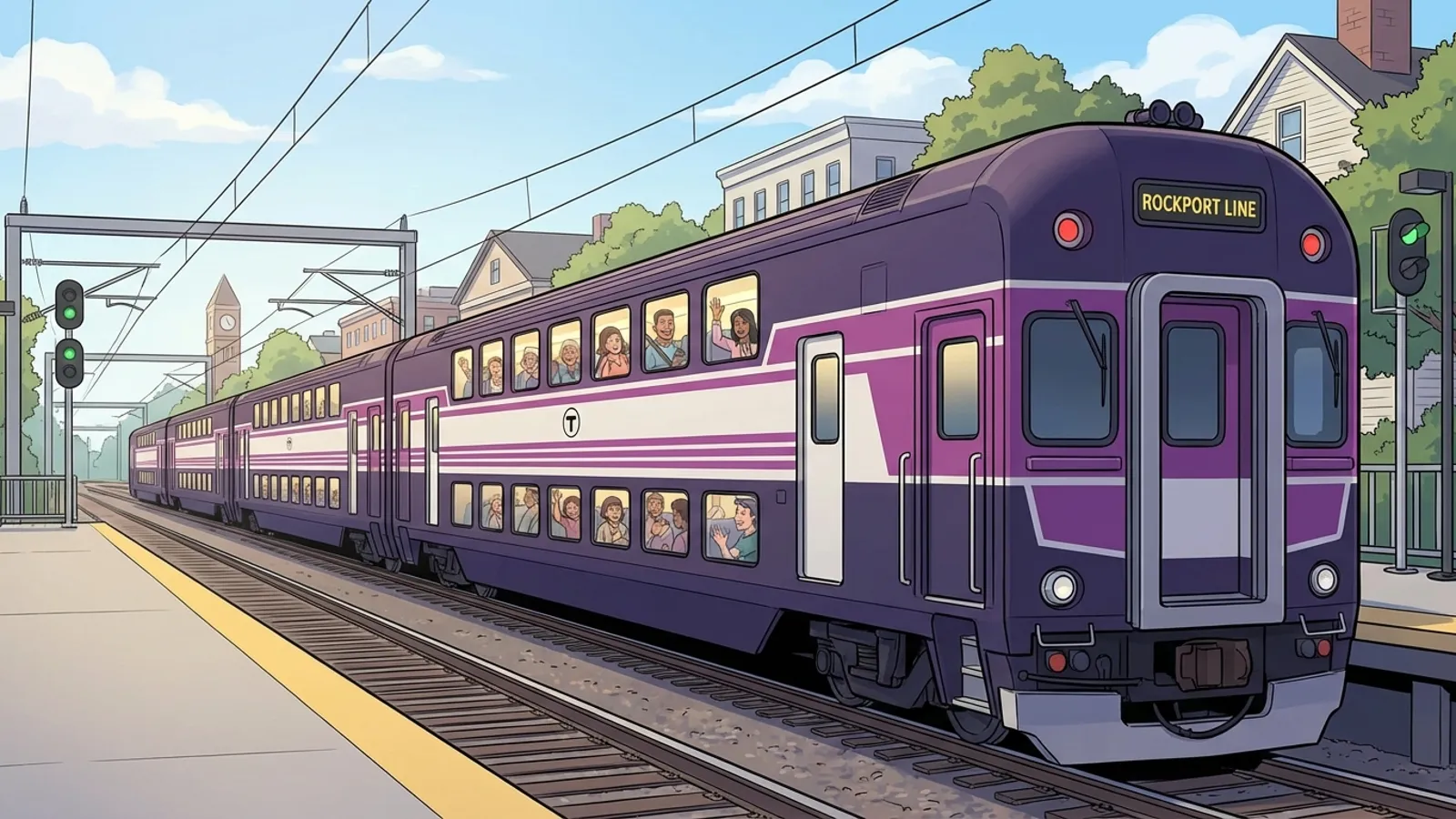 Boston Train Halted, Crews Work to Clear Track