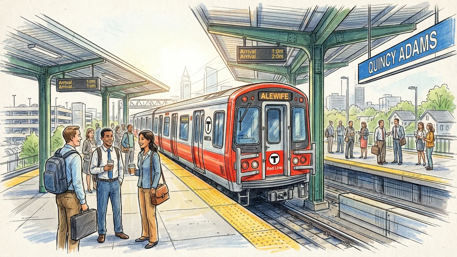 Boston Red Line Bounces Back After Brief Delay