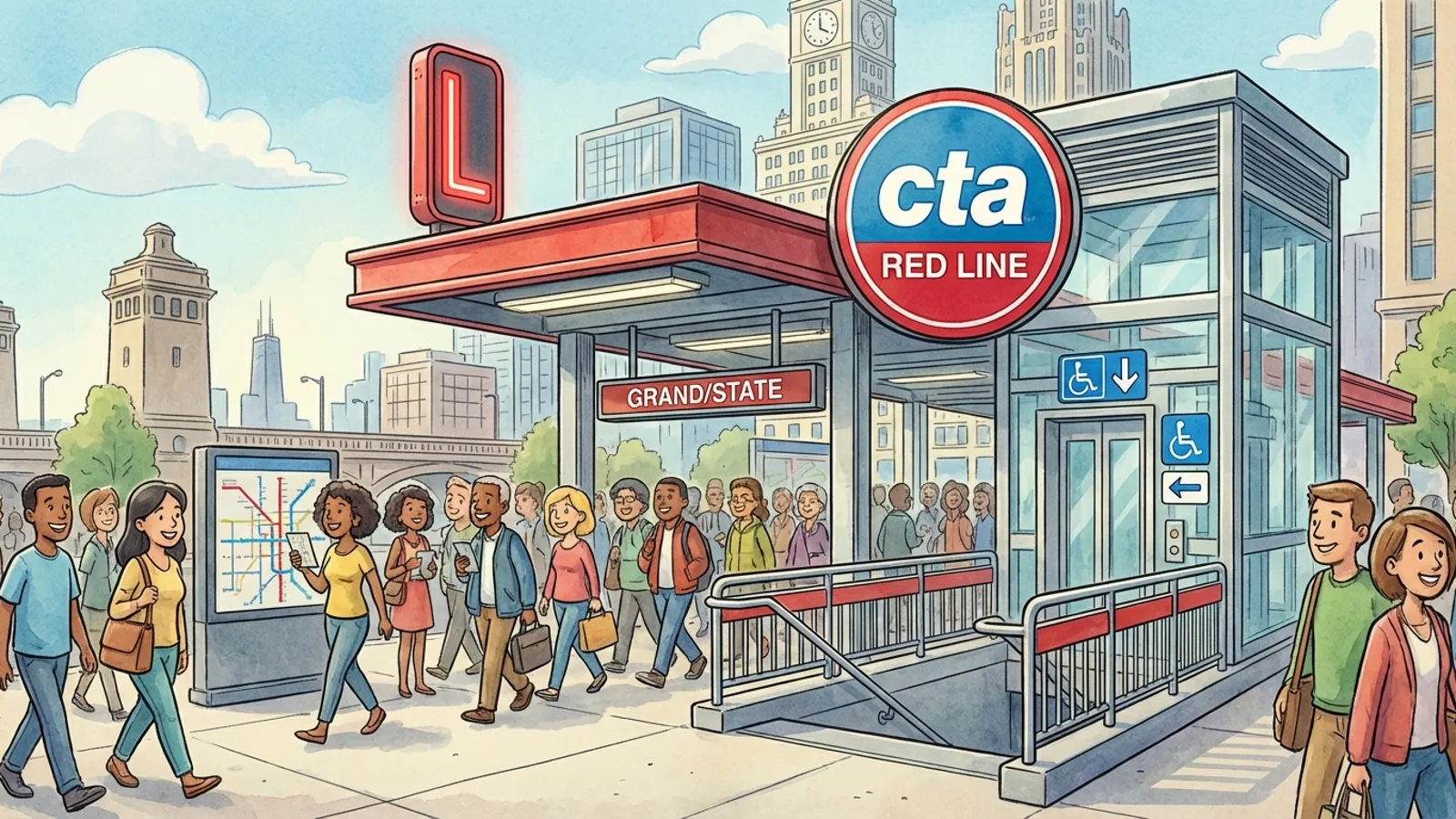 Chicago Sox-35th Elevator Out — Repairs Underway