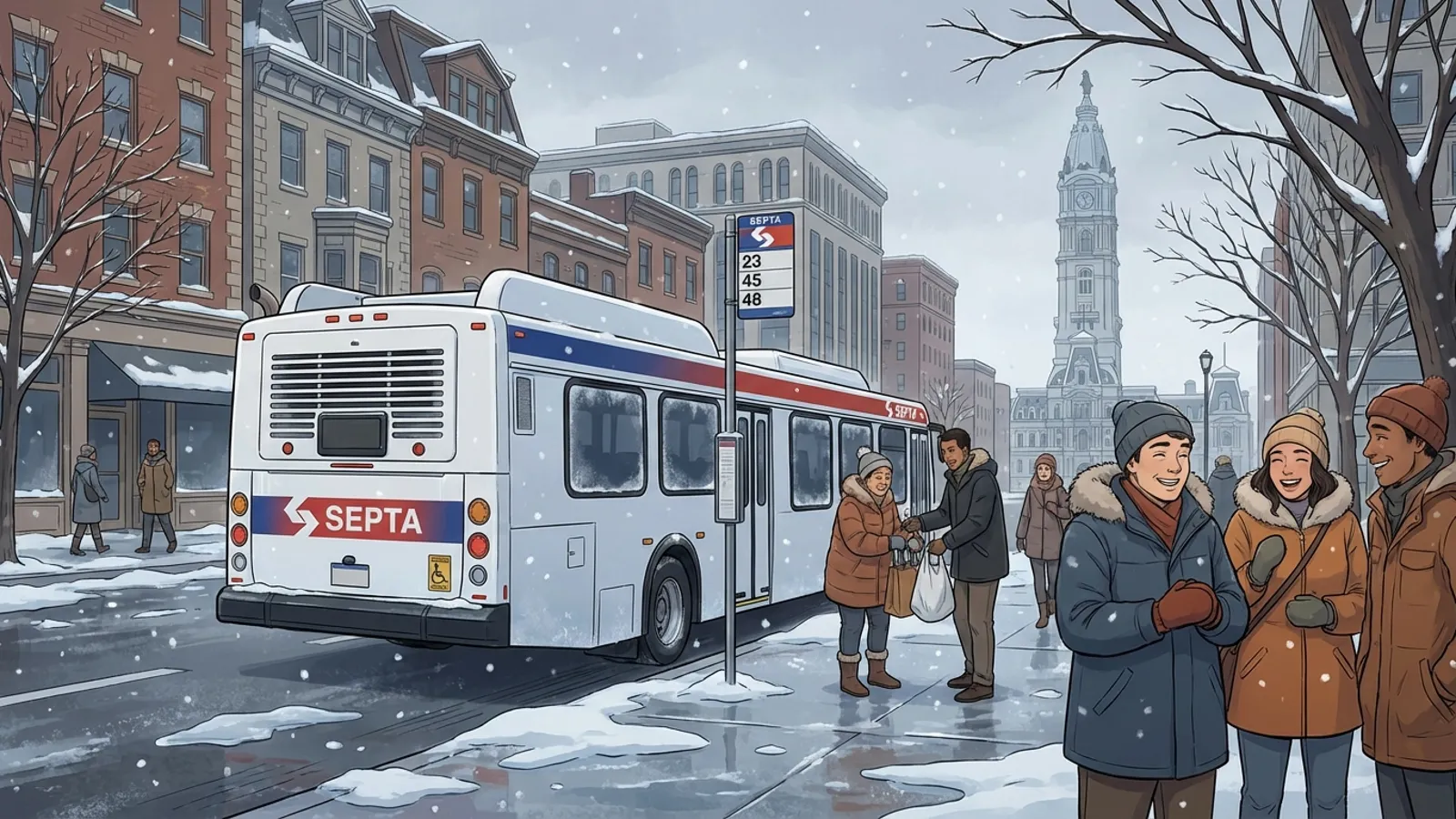 Philadelphia Transit Adapts to Extreme Cold Snap