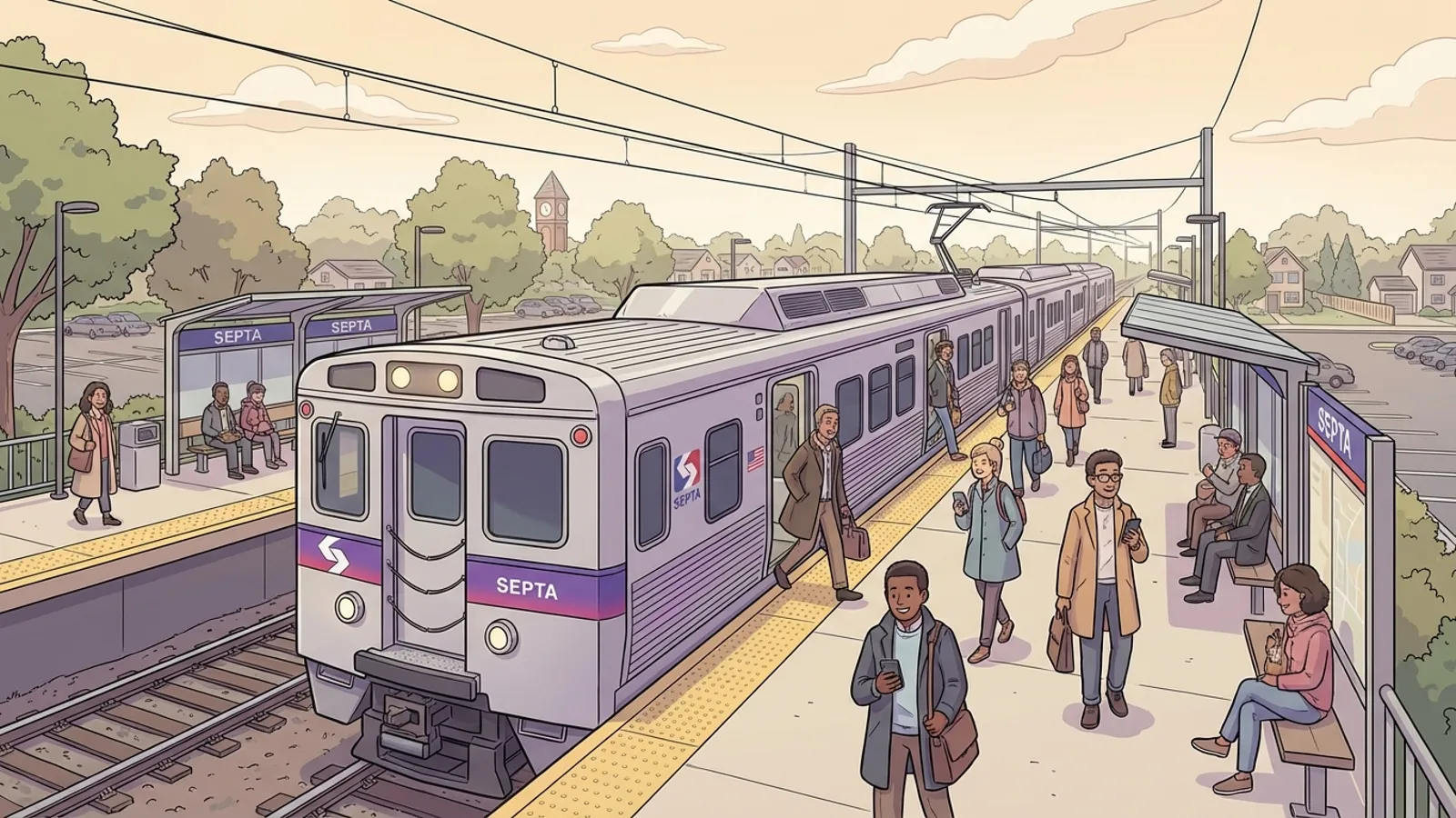 Philadelphia Transit Adapts to Morning Delay