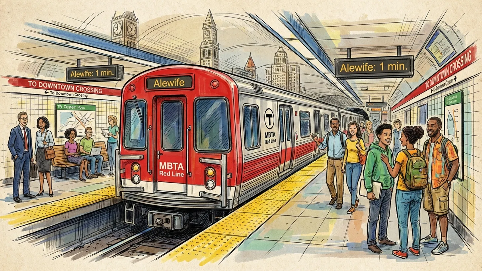 Boston Red Line Bounces Back After Morning Delay