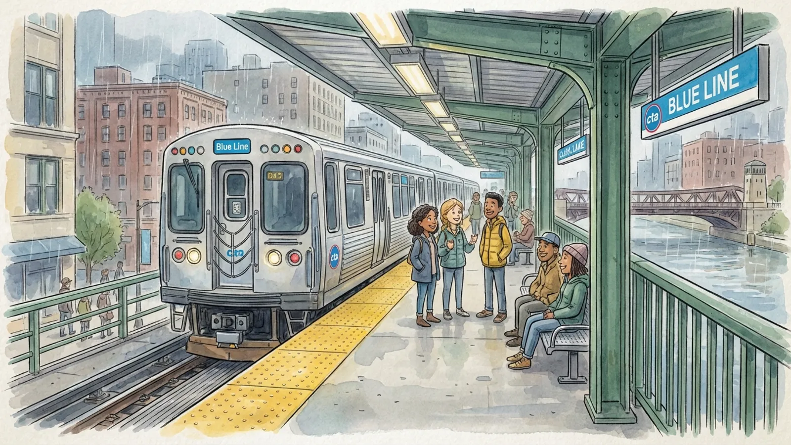 Chicago Blue Line Adapts Service During Track Work
