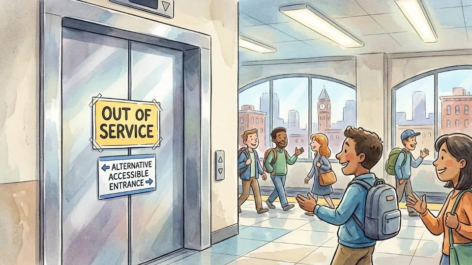 NYC Harrison Station Elevator Repair Underway