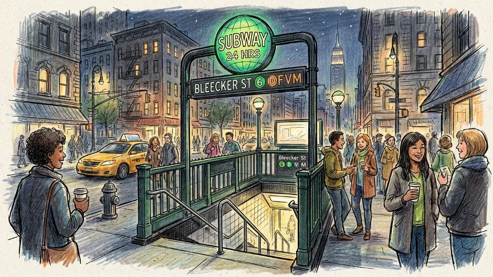 NYC 14 St Station Adapts Overnight Service Pattern