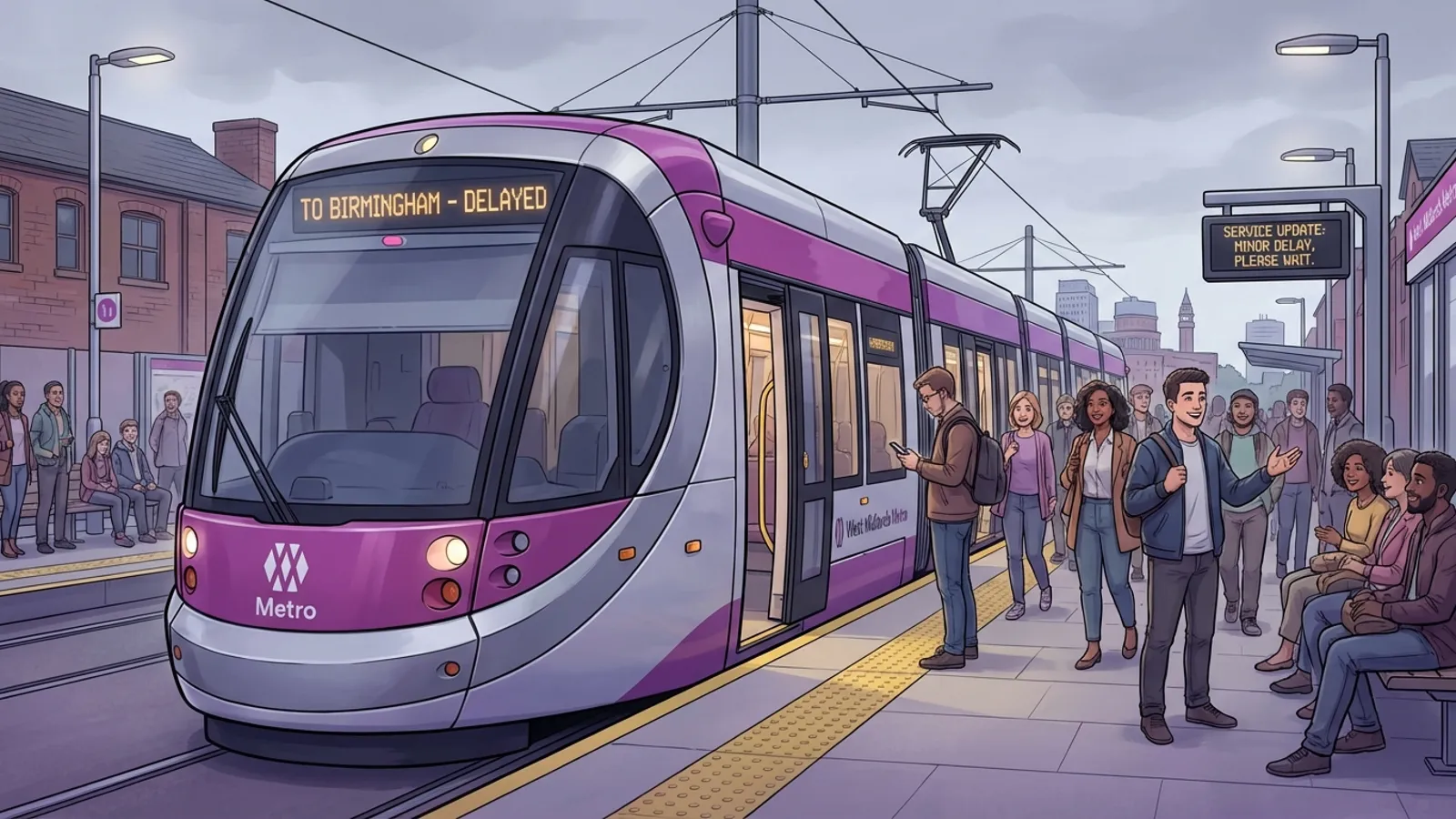 West Midlands Works to Restore Tram Service