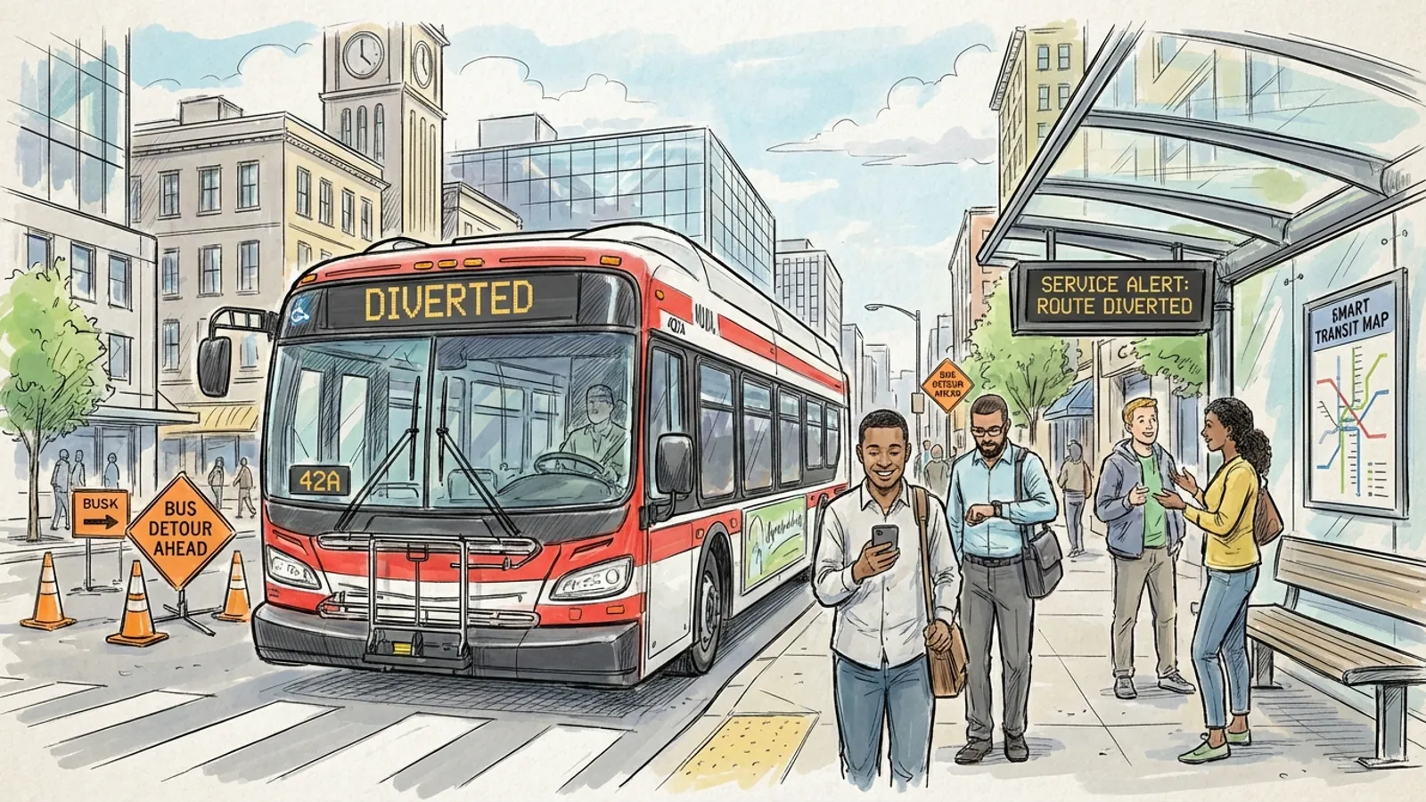 North West Routes Adapt After Police Incident