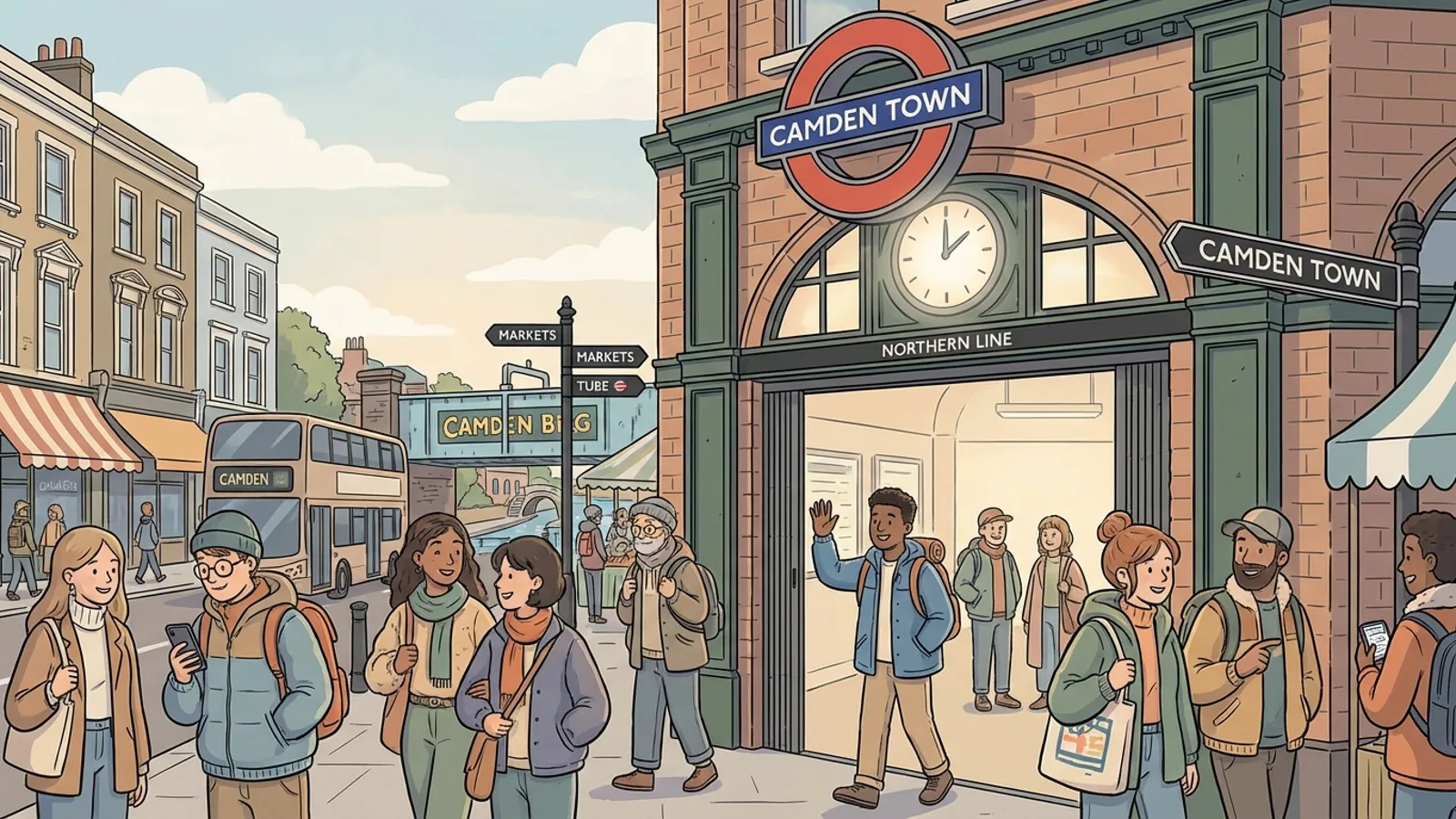 Camden Town Escalator Returns, Easing Congestion