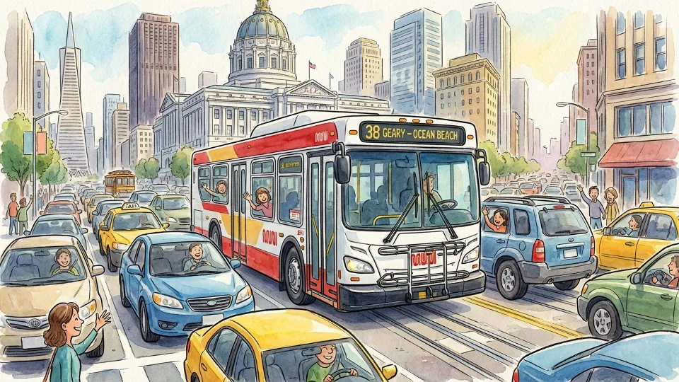 SF Muni Adapts as I-80 Traffic Tests Downtown Routes
