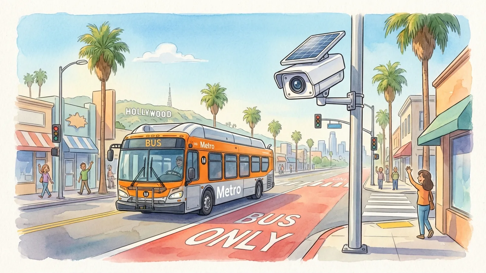 LA Metro Expands Bus Lane Enforcement to Speed Transit