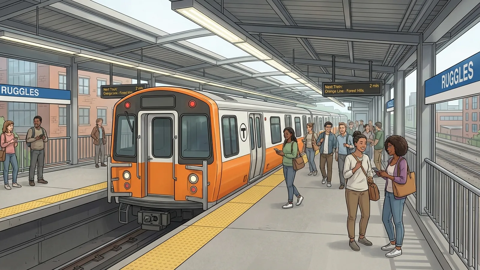 Boston Orange Line Bounces Back After Brief Delay